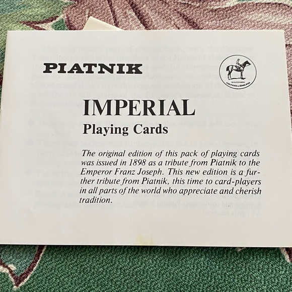Kaiser Franz II Playing Cards  "Kaiser Jubiläum" by Viennese company Piatnik. - Picture 3 of 6